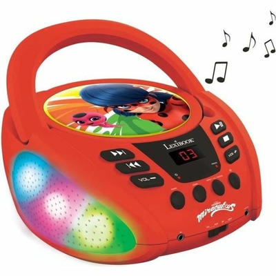 Product CD/MP3 Player Lexibook Miraculous Bluetooth 5.0 Κόκκινο base image