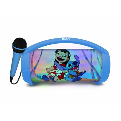 Product Φορητό Ηχείο Bluetooth με Μικρόφωνο Καραόκε Lexibook Stitch Disney Μπλε base image