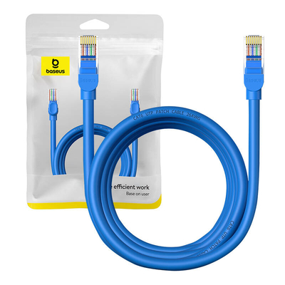 Product Καλώδιο Δικτύου Round Baseus Ethernet RJ45, Cat.6, 3m (blue) base image