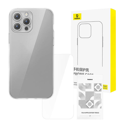 Product Θήκη Clear Baseus iPhone 15 Pro + tempered glass base image