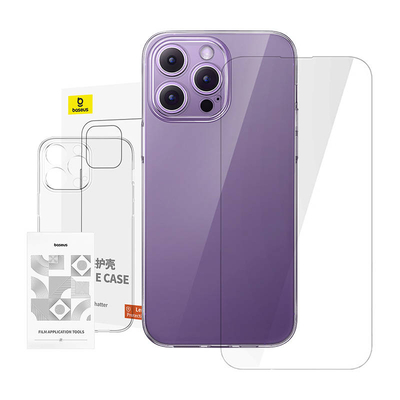Product Θήκη Clear Baseus iPhone 14 Pro Max+ tempered glass base image