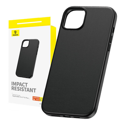 Product Θήκη για iPhone 15 Plus Baseus Fauxther Series (Black) base image