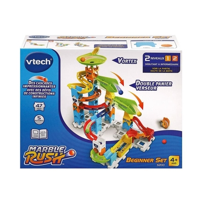 Product Παιχνίδι Κατασκευών Vtech Marble Rush - Beginner Set Πίστα αγώνων + 4 Ετών Ράμπες 47 Τεμάχια base image
