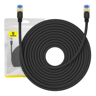 Product Καλώδιο Δικτύου Braided cat.7 Baseus Ethernet RJ45, 10Gbps, 20m (black) base image