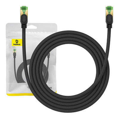 Product Καλώδιο Δικτύου Braided cat.8 Baseus Ethernet RJ45, 40Gbps, 2m (black) base image