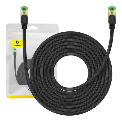 Product Καλώδιο Δικτύου Braided cat.8 Baseus Ethernet RJ45, 40Gbps, 8m (black) base image