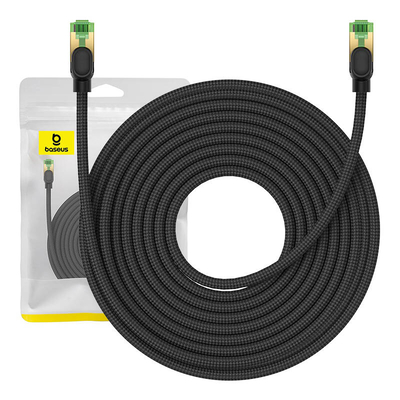 Product Καλώδιο Δικτύου Braided cat.8 Baseus Ethernet RJ45, 40Gbps, 15m (black) base image