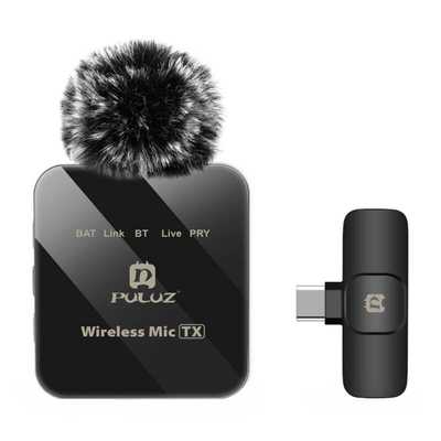 Product Μικρόφωνο Wireless Lavalier Puluz PU648B (USB-C) base image