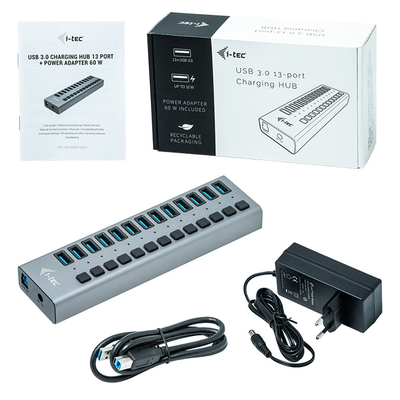Product USB Hub i-Tec U3CHARGEHUB13 60W base image