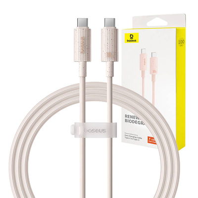Product Καλώδιο USB-C to USB-C Baseus Habitat Series 1m 100W (pink) base image