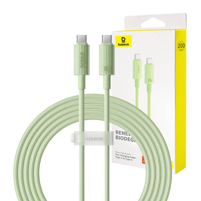 Product Καλώδιο USB-C to USB-C Baseus Habitat Series 2m 100W (green) base image