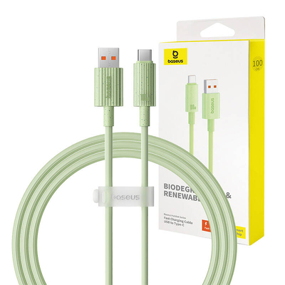 Product Καλώδιο USB to USB-C Baseus Habitat Series 1m 100W (green) base image