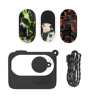Product Θήκη Action Cameras Sunnylife for Insta360 GO 3 Black with stickers base image