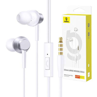 Product Handsfree Ακουστικά Baseus Encok HZ11 Headphones - white base image