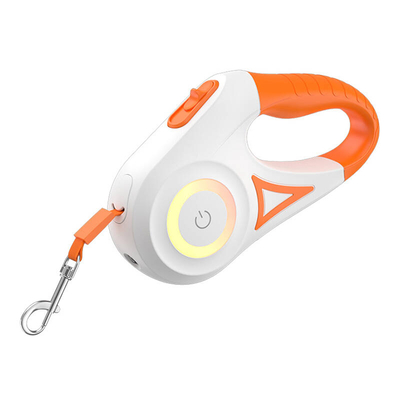 Product Πτυσσόμενο Λουρί Rojeco Dog Automatic LED 5 m (white and orange) base image