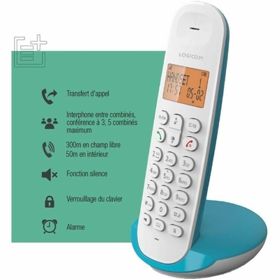 Product Τηλέφωνο IP Logicom DECT ILOA 150 SOLO Τυρκουάζ base image
