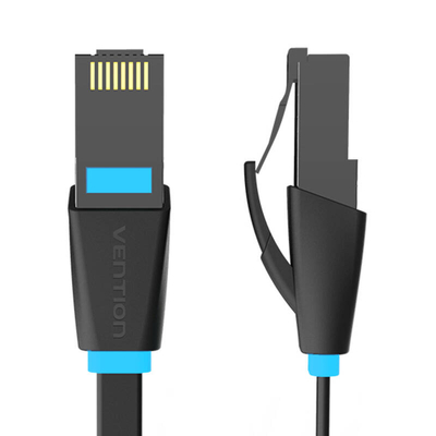 Product Καλώδιο Δικτύου Vention Flat UTP CAT6 IBJBN RJ45 1000Mbps 15m Black base image