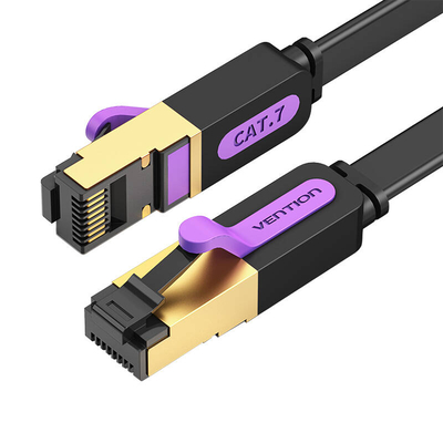 Product Καλώδιο Δικτύου Vention Flat UTP CAT7 ICABL RJ45 10Gbps 10m Black base image