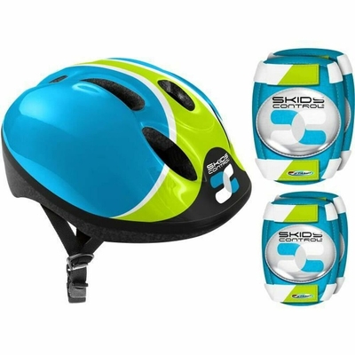 Product Kit με Κράνος και Επιγονατίδες Μπλε Μαξιλάρια αγκώνα base image