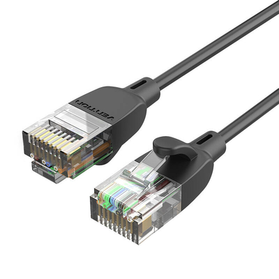 Product Καλώδιο Δικτύου Vention UTP CAT6A IBIBG RJ45 10Gbps 1.5m Black Slim Type base image