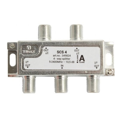 Product Διακλαδωτής Δορυφορικής Triax Splitter 4-way SCS-4 5-2400MHz base image