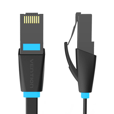 Product Καλώδιο Δικτύου Vention Flat UTP CAT6 IBJBX RJ45 1000Mbps 50m Black base image