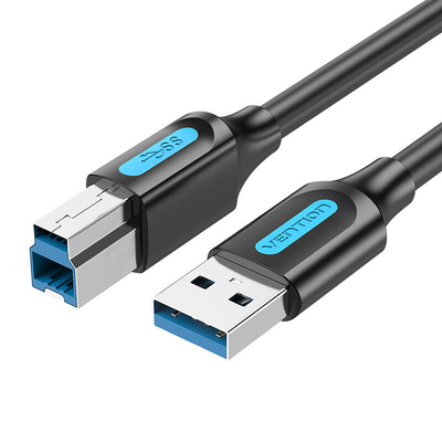 Product Καλώδιο USB Vention 3.0 A to B print COOBI 2A 3m Black PVC base image