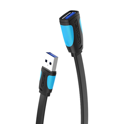 Product Καλώδια USB Vention Flat USB 3.0 extender VAS-A13-B300 3m Black base image