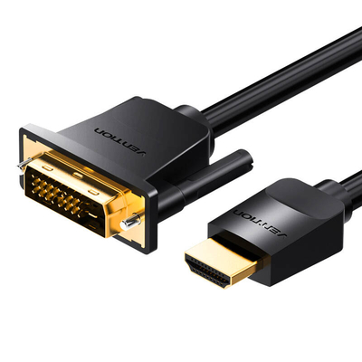 Product Καλώδιο HDMI Vention to DVI (24+1) ABFBH 2m, 4K 60Hz/ 1080P 60Hz (Black) base image