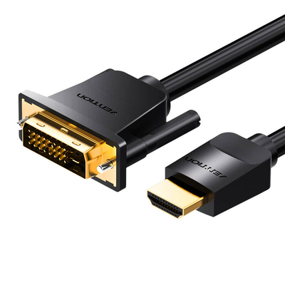 Product Καλώδιο HDMI Vention to DVI (24+1) ABFBI 3m, 4K 60Hz/ 1080P 60Hz (Black) base image