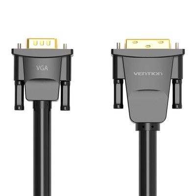 Product Καλώδιο DVI Vention (24+1) to VGA EABBG 1,5m, 1080P 60Hz (Black) base image