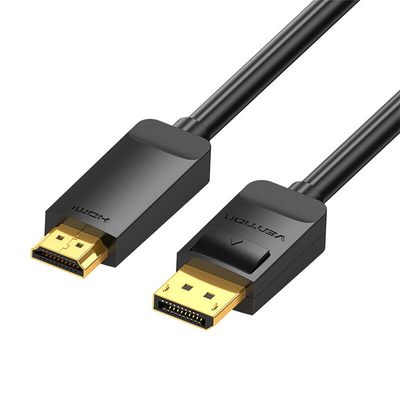 Product Καλώδιο DisplayPort Vention 1.2 to HDMI 1.4 HAGBI 3m, 4K 30Hz (Black) base image