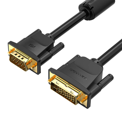 Product Καλώδιο DVI Vention (24+5) to VGA EACBG 1,5m, 1080P 60Hz (Black) base image