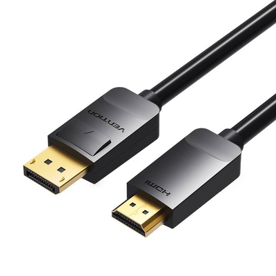 Product Καλώδιο DisplayPort Vention 1.2 to HDMI 1.4 Cable 3m Vention HADBI 1080P 60Hz (Black) base image