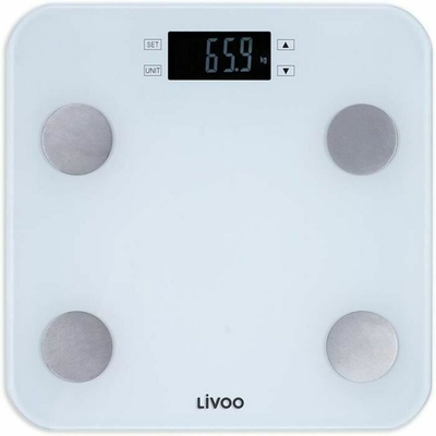 Product Ζυγαριά Μπάνιου Ψηφιακή Livoo DOM427W Λευκό 180 kg  base image