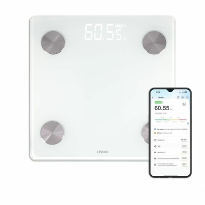 Product Ζυγαριά Μπάνιου Ψηφιακή Livoo DOM528W Λευκό 180 kg  base image