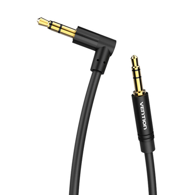 Product Καλώδιο Ήχου Vention AUX 3.5mm to 90° 3,5mm BAKBF-T 1m Black base image