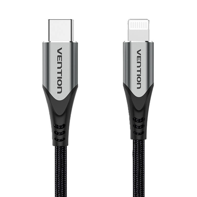 Product Καλώδιο USB Vention USB-C 2.0 to Lightning TACHH 2m MFi Gray base image