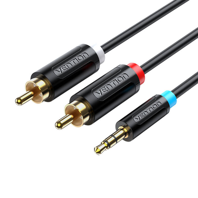 Product Καλώδιο Ήχου Vention Adapter 3.5mm Male to 2x Male RCA BCLBK 8m Black base image