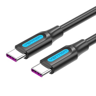 Product Καλώδιο USB-C Vention 2.0 COTBG 5A, PD 100W, 1.5m Black PVC base image