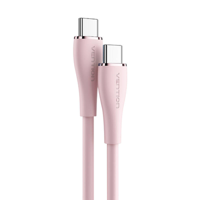 Product Καλώδιο USB-C Vention 2.0 to USB-C TAWPG 1.5m, PD 100W, Pink Silicone base image