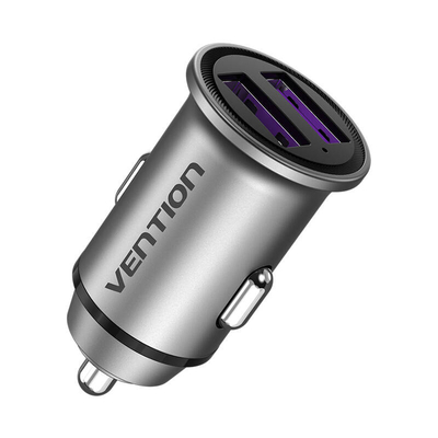 Product Φορτιστής Αυτοκινήτου Vention 2x USB FFEH0 30W Gray base image