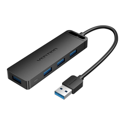 Product USB Hub 3.0 4-Port Hub Vention CHLBB 0.15m, Black base image