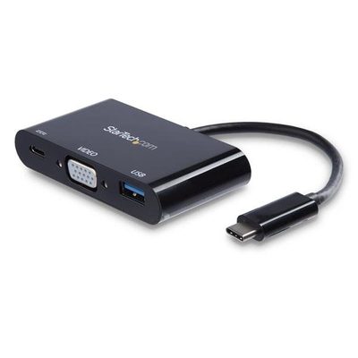 Product Αντάπτορας USB C σε VGA Startech CDP2VGAUACP Μαύρο base image