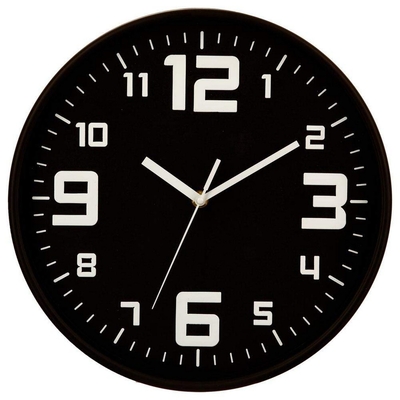 Product Ρολόι Τοίχου 5five Μαύρο πολυπροπυλένιο (? 30 cm) base image