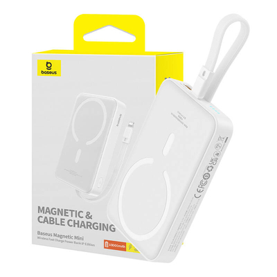 Product Powerbank Baseus Magnetic Mini 10000mAh 20W MagSafe (white) base image