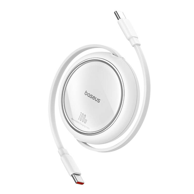 Product Καλώδιo USB-C to USB-C Baseus Free2Draw, PD, 100W, 1m (white) base image