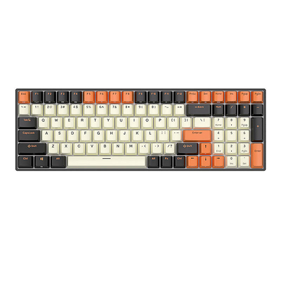 Product Πληκτρολόγιο Royal Kludge Mechanical RK100 RGB, brown switch (black-orange) base image