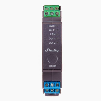Product Ρελέ Ράγας Dual-channel smart relay Shelly Pro 2 base image