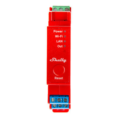 Product Ενδιάμεσος Διακόπτης DIN Rail Smart Switch Shelly Pro 1PM with power metering, 1 channel base image